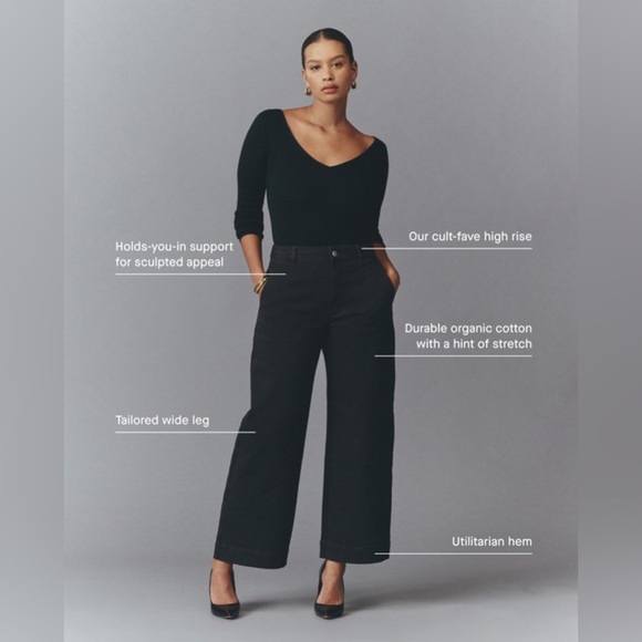 Everlane The Utility Wide-Leg Pant, Size 0 - Picture 4 of 12